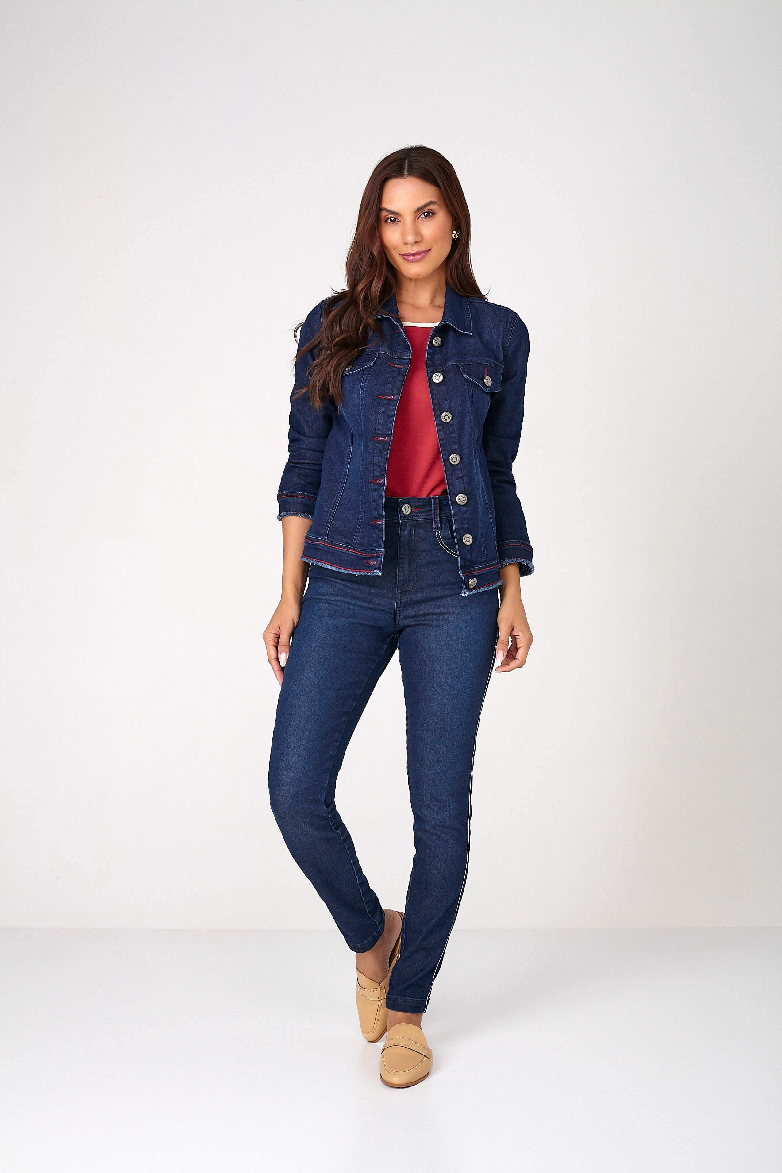jaqueta jeans tradicional navy – Scalon