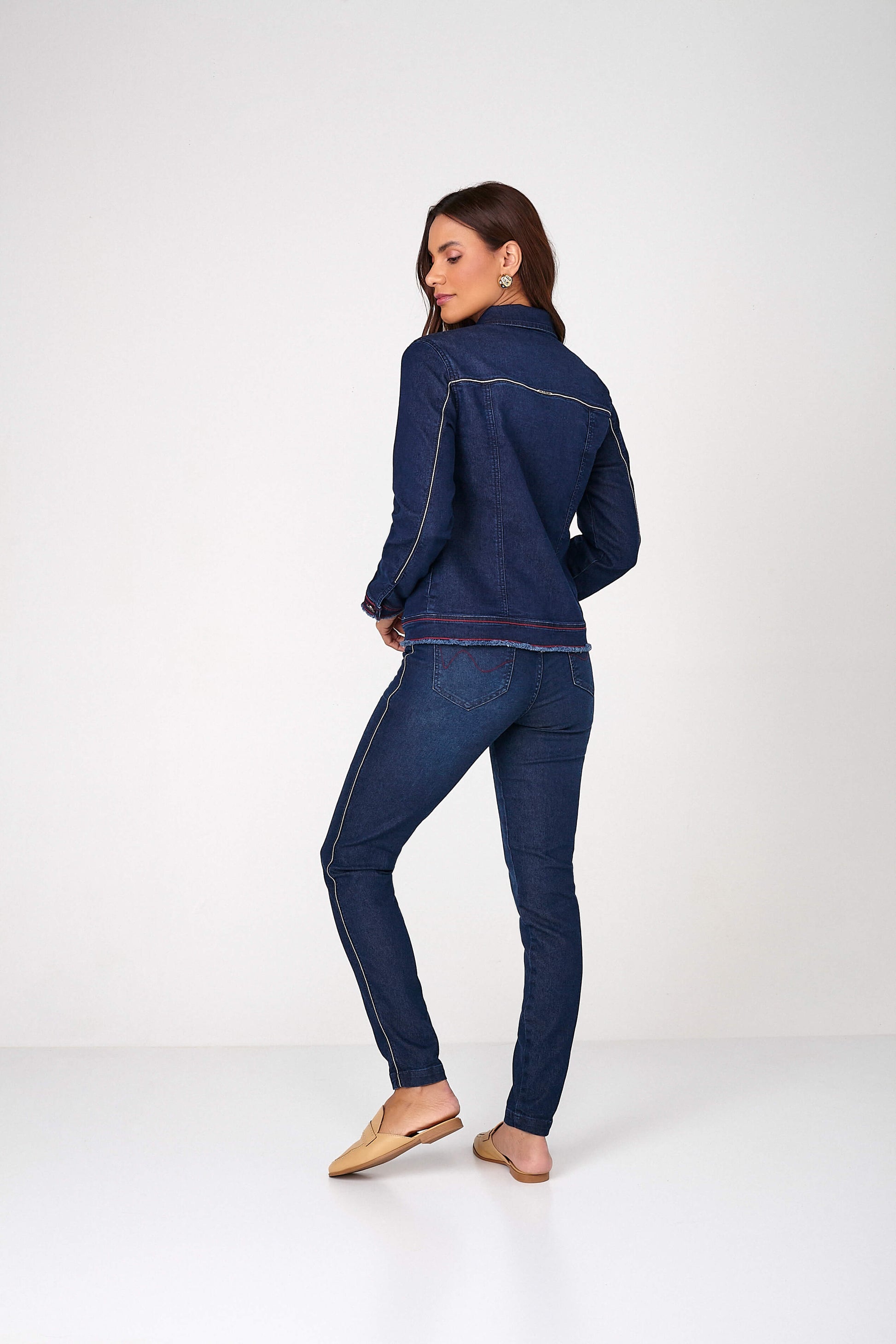 jaqueta jeans tradicional navy – Scalon